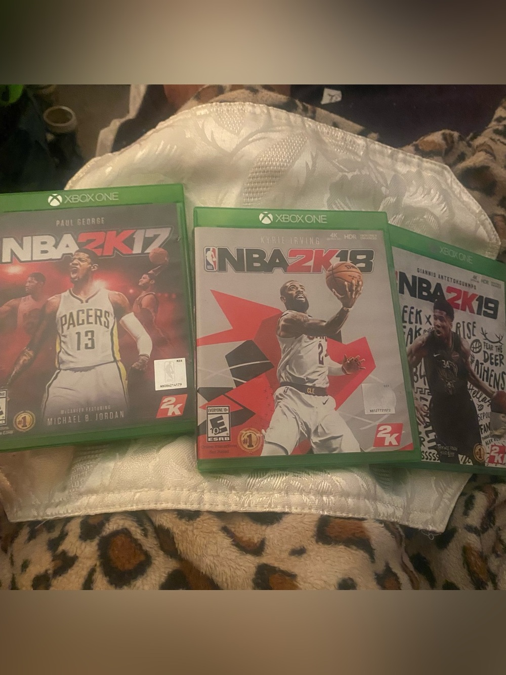 Lot Of 3 XBox One Video Games NBA 2K17 2K18 & 2K19 Basketball